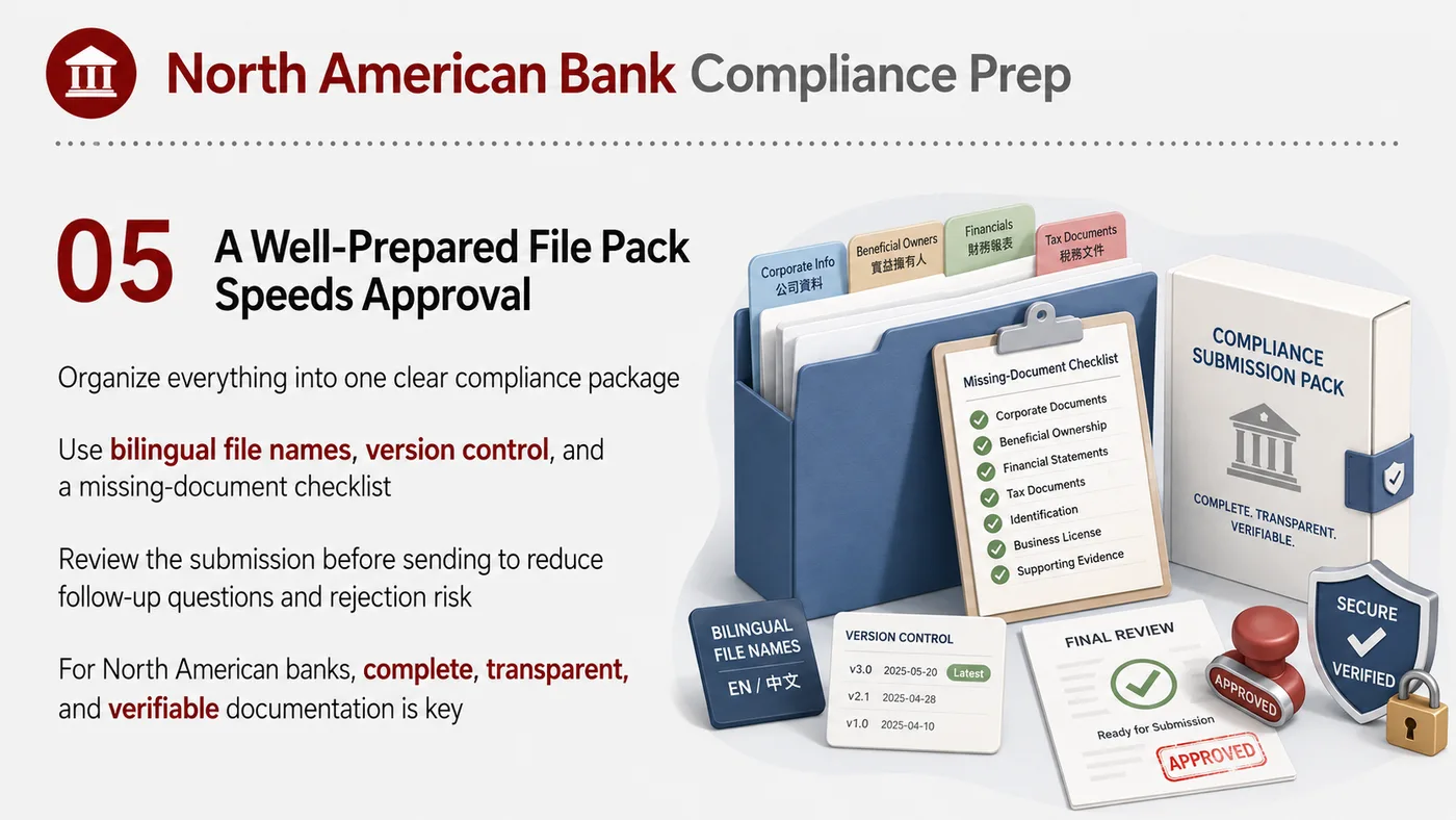 Compliance Document Preparation service card, page 5: Prepare company, product, platform, tax and channel documents for next-step applications and communications.