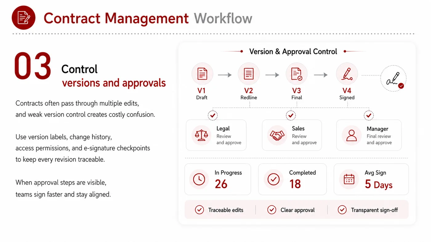 Influencer Contract Management service card, page 3: Influencer Contract Management focuses on North America creator and community collaboration through screening, briefs,...
