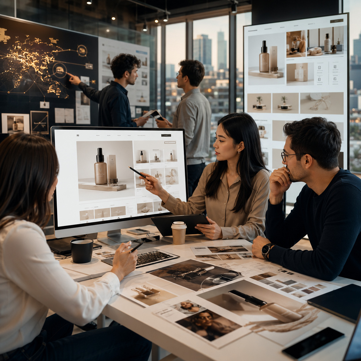 A+ Content / EBC service card, page 36: A+ Content / EBC focuses on platform setup, data preparation, listing optimization, ads, reviews and ongoing operations...