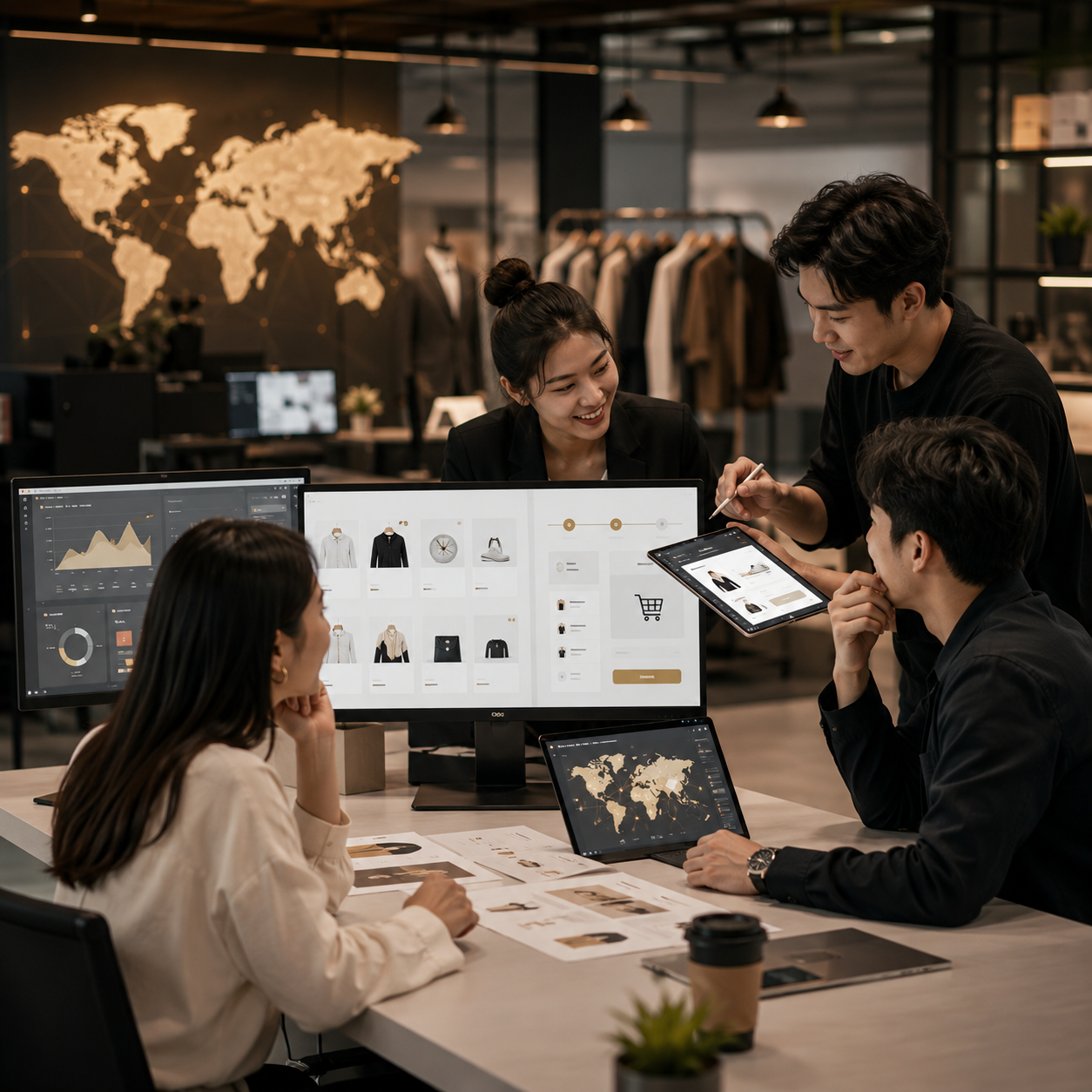 Shopify E-commerce Platform service card, page 45: Shopify E-commerce Platform focuses on platform setup, data preparation, listing optimization, ads, reviews and ongoing...